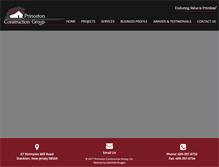 Tablet Screenshot of princetonconstructiongroup.com